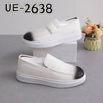 White-Black Platform Sneakers 