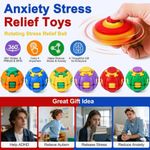 Generic Fidget Toys Press To Spin Ball Spinner anxiety relief - image 7