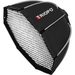 Triopo 90cm Foldable Portable Bowens Mount Octagon Softbox For Studio Flash Strobe LED Lights + Carrying Bag + Grid