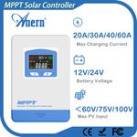 Anern 60A MPPT Charging Controller Auto 12V 24V Solar Panel