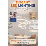 product_image_name-Generic-STRONG Intelligent Interior DESIGN Chandeliers LUXURY Modern Lamp White Modern LED Chandeliers LED Pendant Decor Lamp Creative LED Chandeliers Dimmable Pendant Lamp White for Dining Room Living Room Office Kitchen,Chandeliers-1