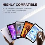 Premium Universal Smart Touch Stylus Pen - 1.5mm Fine Tip Smart Pen For Tablets / iOS / Android / Windows Touchscreens (White) - image 5
