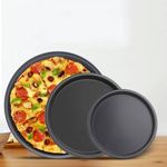 Non-Stick Round Pizza Pan Set for Oven Baking