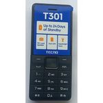 Tecno T301, Dual Sim, & Torch Light, 1150mAH,  FM Radio,  - Black