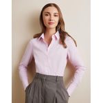product_image_name-Hawes & Curtis-Women’s Fitted Pink & White Stripe Shirt-1