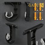 GALUIN 4pcs thickened top-mounted curtain rod fixing accessories bracket Roman rod base frame bracket support frame - image 3