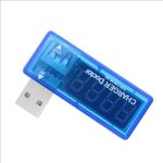 Generic 2PCS Digital USB Mobile Power charging current voltage Tester Meter Mini USB charger doctor voltmeter ammeter Turn transparent - image 3