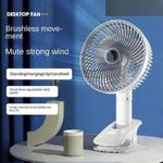 product_image_name-Generic-Portable Rechargeable Clip Fan, Powerful USB Table Fan-3