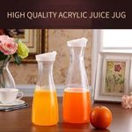 2pcs acrylic milk/juice/ water fridge storage bottle