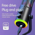 product_image_name-Generic-Content Creation Rgb Colors Changing USB/USB C Condenser Microphone for Podcast Recording, PC Computer Gaming Streaming Mic with RGB Light, Reverb Effects, Headphones Jac k, Desktop Stand, Vocal Mic for Singing YouTube PS5-4