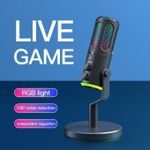 product_image_name-Generic-Content Creation Rgb Colors Changing USB/USB C Condenser Microphone for Podcast Recording, PC Computer Gaming Streaming Mic with RGB Light, Reverb Effects, Headphones Jac k, Desktop Stand, Vocal Mic for Singing YouTube PS5-5