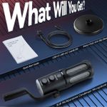 product_image_name-Generic-Content Creation Rgb Colors Changing USB/USB C Condenser Microphone for Podcast Recording, PC Computer Gaming Streaming Mic with RGB Light, Reverb Effects, Headphones Jac k, Desktop Stand, Vocal Mic for Singing YouTube PS5-7