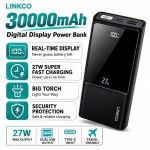LINKCO 30000mAh Powerbank With 27W Fast Charging & Torch