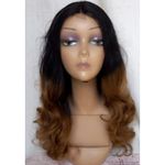 product_image_name-Fashion-2tone Bouncy Body Curly Wig With Closure T1B/30-1