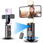 product_image_name-Generic-P02 Auto Face Tracking Selfie Stick Tripod 360° Rotation Cell Phone Photo &Video Kits Stand, No App, Rechargeable Tracking Phone Holder Smart Shooting Camera Mount for Live Video Recording Tiktok Vlogging-1