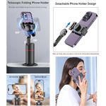 product_image_name-Generic-P02 Auto Face Tracking Selfie Stick Tripod 360° Rotation Cell Phone Photo &Video Kits Stand, No App, Rechargeable Tracking Phone Holder Smart Shooting Camera Mount for Live Video Recording Tiktok Vlogging-6