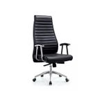 High Quality Leather Director Office Chair-(High Back)Black