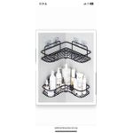 1 Tier corner bathroom shower caddy wall mounted storage rack