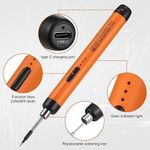 Generic Gray Stars USB Soldering Iron Kit, Adjustable Temperature Soldering Tool - Orange - image 4
