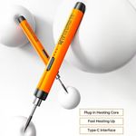 Generic Gray Stars USB Soldering Iron Kit, Adjustable Temperature Soldering Tool - Orange - image 5