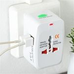 Generic Dual USB Power Adapter Universal Travel Wall Charger Socket Surge Protector