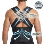 Generic Adjustable Back Brace Posture Corrector Belt for Men & Women Lumbar Support