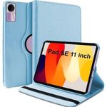 Generic 360 Degree Rotation Case & Screen Protector for Redmi Pad SE (11-Inch) - Sky Blue - image 3