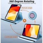 Generic 360 Degree Rotation Case & Screen Protector for Redmi Pad SE (11-Inch) - Sky Blue - image 4