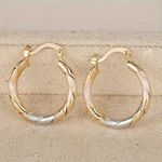 product_image_name-Fashion-Lady's earrings  Bohemian Style Round Earrings 18K Gold Plated for Women  Trendy -8