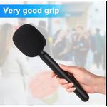 product_image_name-Generic-Wireless Microphone Handle Stand for Interviews, Podcasts, TV, XLR Connector, Podcast Accessories. ( Black ) -6