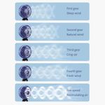 product_image_name-Generic-Hand Fan Rechargeable 90 Degree Foldable For Outdoor -Purple-4