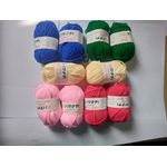 product_image_name-Generic-10 Pieces Colourful  Milk Cotton Yarn-25g-2