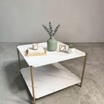 SQUARE Center Table,Furniture -60cm X 60cm  - WHITE