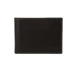 Steve Madden Men's Slim Leather RFID Protected Wallet with Extra Capacity Attached Flip Pockets