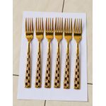 Beautiful Set Of Gold Plated Fork - 6pcs
