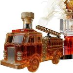 priceless Whiskey Bottle 300ml Fire Truck Shaped Bar Container - image 6