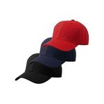 UNIQUE Facecap For Unisex 3in1- Black, Navy Blue and Red