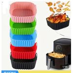 Square Shaped Air Fryer Silicone Pot Airfryer Basket Liners -1pc