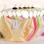 Unique exquisite panties 6bpieces blue pink