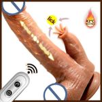 product_image_name-Generic-Dildo Telescopic Vibrator Silicone Penis Dong Suction Cup Dildo Super Large Sex Toy-2