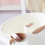 Generic Baby Bathtub With Height Adjustment Seat, Water Bowl White - image 3