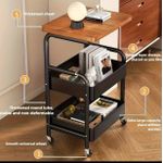 5 Tiers High Quality Trolley Storage Cart -Multipurpose Kitchen Shelf