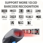 Generic Wired handheld 2D barcode scanner, high-speed 2D barcode and 1D data matrix reader - image 6