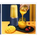 Generic 6 blades USB rechargeable fruit juicer with double cups