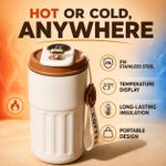 Nestio Coffee Cup LED Temperature Display Insulated Coffee Mug with Strap - image 5