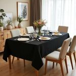 Rectangle Tablecloth, 60 x 84 Inch, Black