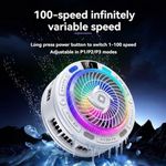 Generic Adjustable speed Magnetic Semiconductor Phone Cooler (K50) with free gift - image 5