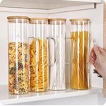 Spaghetti Glass Storage Container With Bamboo Lid 
