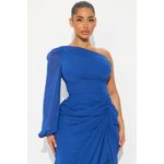Fashion Leanne Chiffon Draped One Shoulder Maxi Dress - image 2