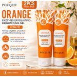 POuQuR Enzymes Exfoliating Brightenin  Gel (Orange)- 2 PIECES - image 2